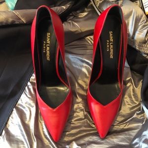 Red work heels saint laurent Paris